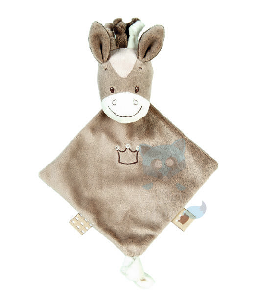  noa tom & max baby comforter horse beige brown 